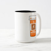 サイクリングは薬 ツートーンマグカップ (正面右)