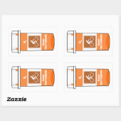 サイクリングは薬 長方形シール (シート)