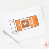 サイクリングは薬 長方形シール (封筒)