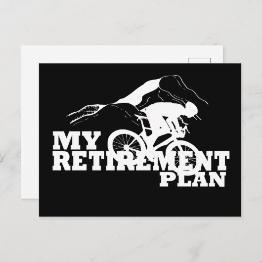 サイクリングは退職計画だ シーズンポストカード (正面/裏面)