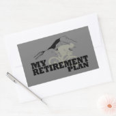 サイクリングは退職計画だ 長方形シール (封筒)