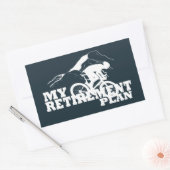 サイクリングは退職計画だ 長方形シール (封筒)