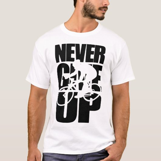 サイクリングを諦めない Tシャツ (正面)