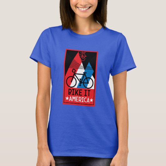 サイクリングアメリカ Tシャツ (正面)