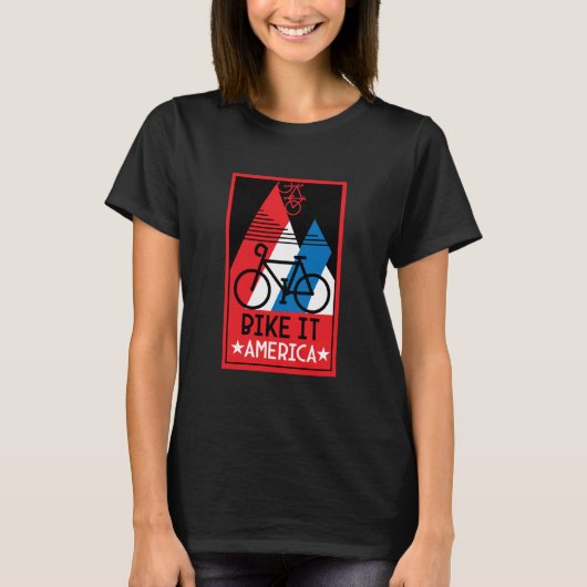 サイクリングアメリカ Tシャツ (正面)
