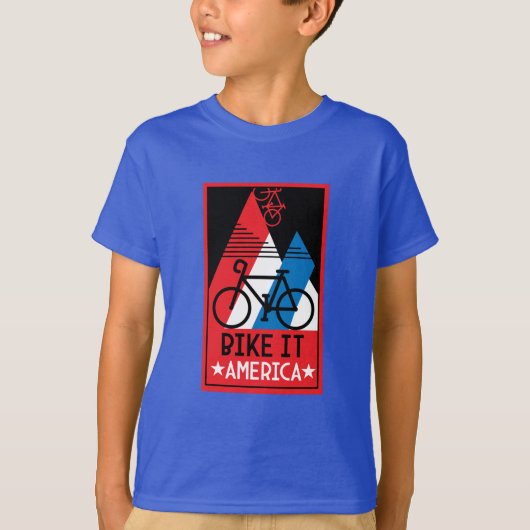 サイクリングアメリカ Tシャツ (正面)