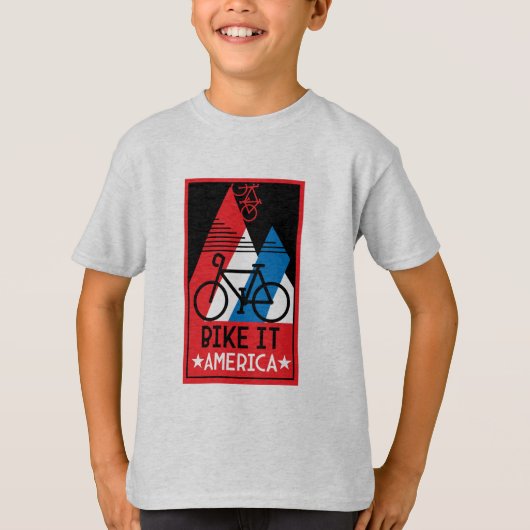 サイクリングアメリカ Tシャツ (正面)