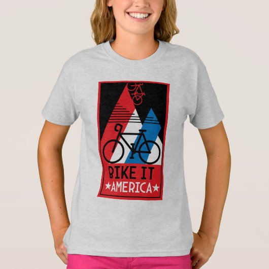 サイクリングアメリカ Tシャツ (正面)