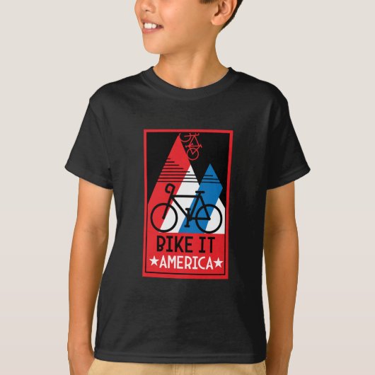 サイクリングアメリカ Tシャツ (正面)