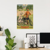 サイクリングアート 自転車 プリント ポスター (ホームオフィス)