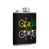 サイクリングイエローグリーンホワイトポルカドットジェリーズ フラスク (右)