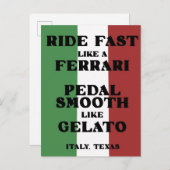 サイクリングイン・イタリア(テキサス州) ポストカード (正面/裏面)