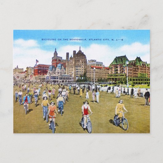 サイクリングオンザボードウォーク ポストカード (正面)
