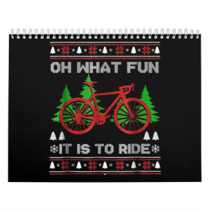 サイクリングオー何おもしろいバイク醜いクリスマスセーター カレンダー