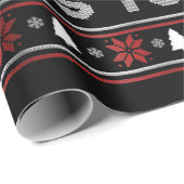 サイクリングオー何おもしろいバイク醜いクリスマスセーター ラッピングペーパー (ロールコーナー)