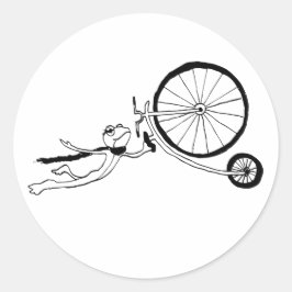サイクリングカエル ラウンドシール