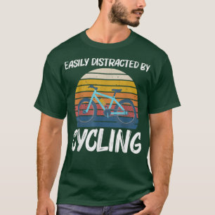 サイクリングカッコいいデザイン女子男性へサイクリング自転車C Tシャツ