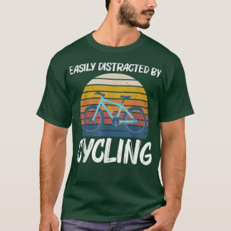 サイクリングカッコいいデザイン女子男性へサイクリング自転車C Tシャツ