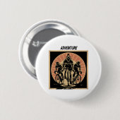 サイクリングクラブチームデザイン 男性へ 缶バッジ (正面&裏面)