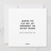 サイクリングクリスマスホリデーグリーティングカード シーズンカード (裏面)