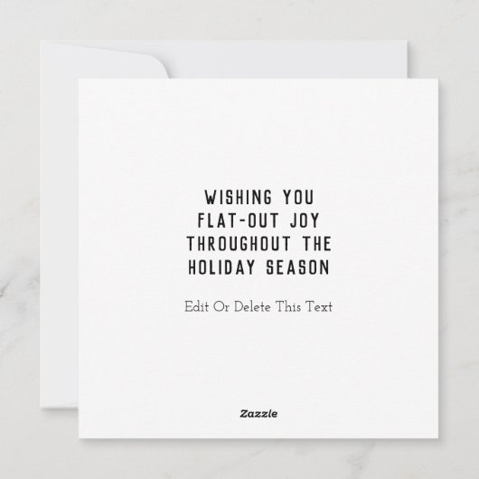 サイクリングクリスマスホリデーグリーティングカード シーズンカード (裏面)