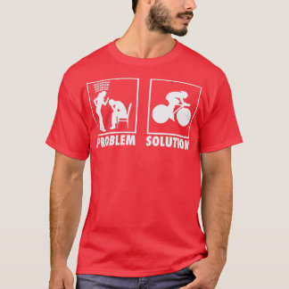 サイクリングサイクリストの問題ソリューション4 Tシャツ