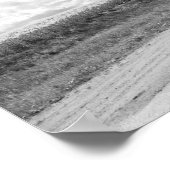 サイクリングサイクリストベラルースブラック&ホワイト ポスター (角)