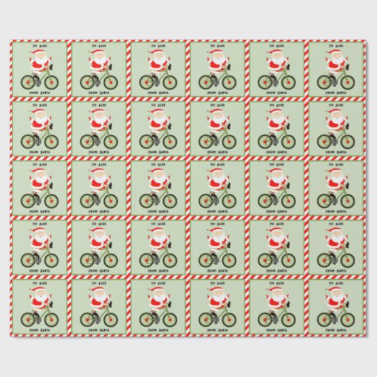サイクリングサイクリストホリデーギフト ラッピングペーパー (フラット)