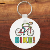 サイクリングサイクリスト キーホルダー (正面)