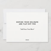 サイクリングサイクリスト・クリスマス シーズンカード (裏面)