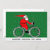 サイクリングサイクリスト・クリスマス シーズンカード (正面/裏面)