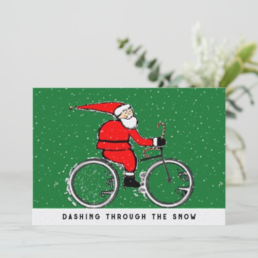 サイクリングサイクリスト・クリスマス シーズンカード (スタンド正面)