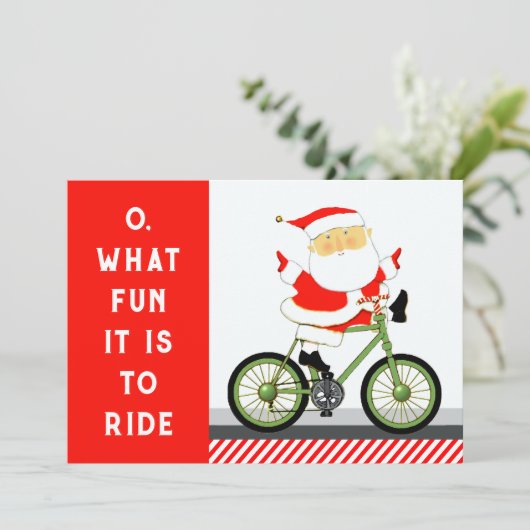 サイクリングサイクリスト・クリスマス シーズンカード (スタンド正面)