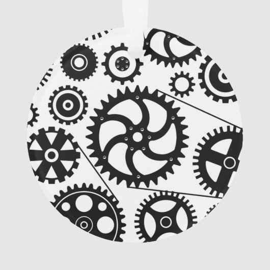 サイクリングサイクリングギアイニシャル自転車モダン オーナメント (裏面)