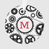 サイクリングサイクリングギアイニシャル自転車モダン オーナメント (正面)