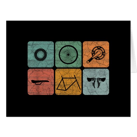 サイクリングサイクリングヴィンテージ自転車パーツサイクリストのギフト (正面横)