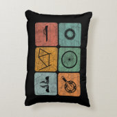 サイクリングサイクリングヴィンテージ自転車パーツサイクリストのギフト アクセントクッション (裏面(縦))