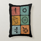 サイクリングサイクリングヴィンテージ自転車パーツサイクリストのギフト アクセントクッション (正面(垂直))