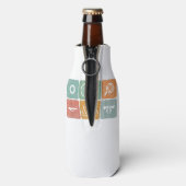 サイクリングサイクリングヴィンテージ自転車パーツサイクリストのギフト ボトルクーラー (ボトル裏面)