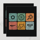 サイクリングサイクリングヴィンテージ自転車パーツサイクリストのギフト 招待状 (正面/裏面)