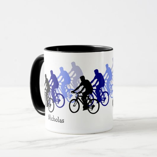 サイクリングサイクルバイクスポーツ マグカップ (正面左)