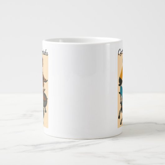 サイクリングシスターズ ジャンボコーヒーマグカップ (正面)