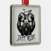 サイクリングジャストライドベア メタルオーナメント (右)