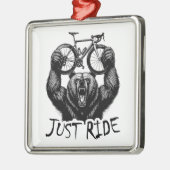 サイクリングジャストライドベア メタルオーナメント (左)
