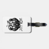 サイクリングジャストライドベア ラゲッジタグ (裏面横)