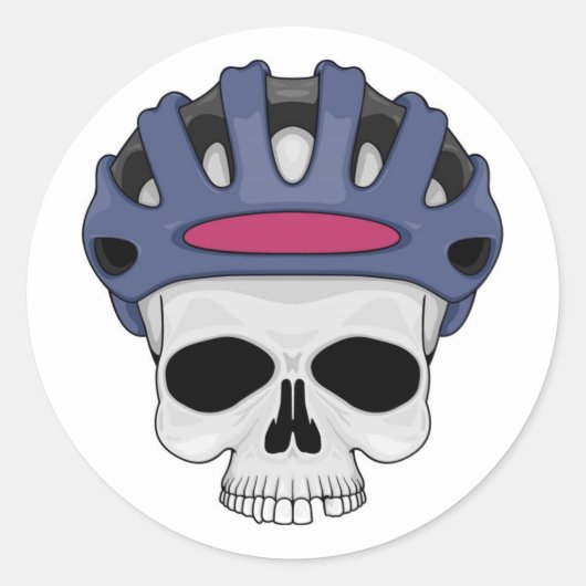 サイクリングスカル ラウンドシール (正面)