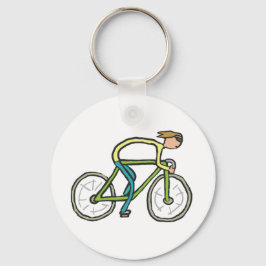 サイクリングスティックマン キーホルダー