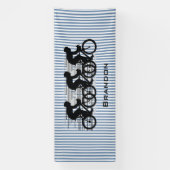 サイクリングストライプデザイン 横断幕 (縦)