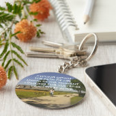 サイクリングダウンパスのライフキーチェーン キーホルダー (側面)