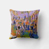 サイクリングツアーデフランス芸術品を気取った クッション (裏面)